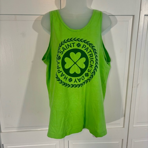 Saint Patrick's Day Shamrock Green Tank Top L - Picture 7 of 7